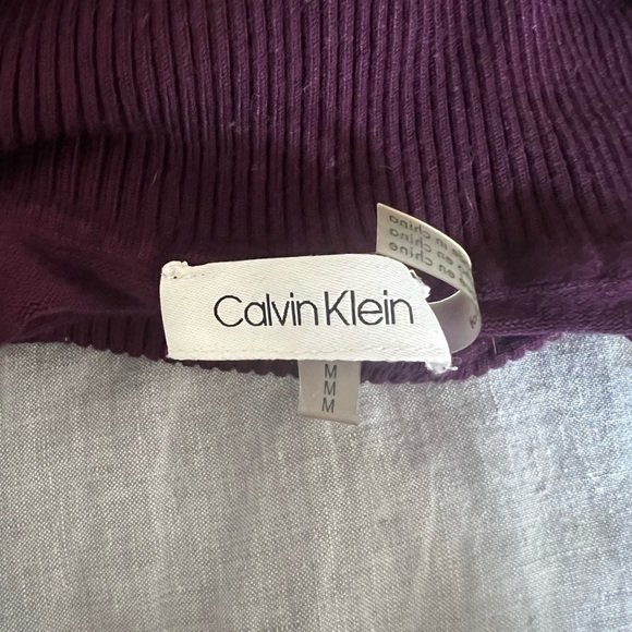 Purple Calvin Klein Turtleneck Sweater - Picture 2 of 5